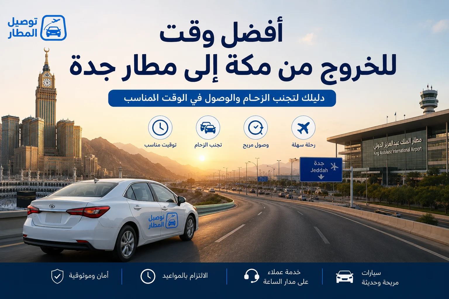 أفضل وقت للخروج من مكة إلى مطار